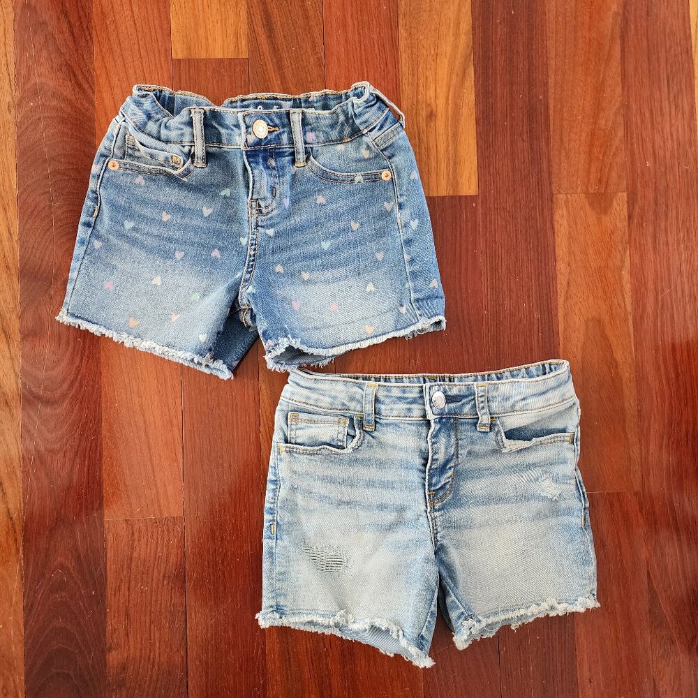 Girls Denim Shorts 2 Pack | Cat & Jack | Gap | Size 7